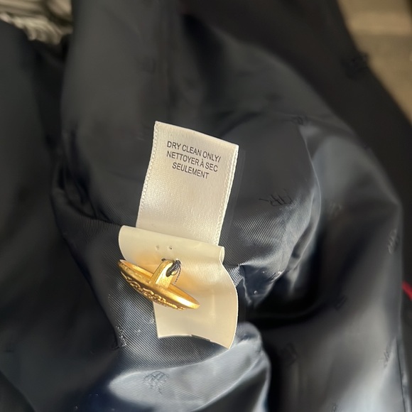 Banana Republic navy faux double breasted single hook blazer with pockets - Picture 10 of 10